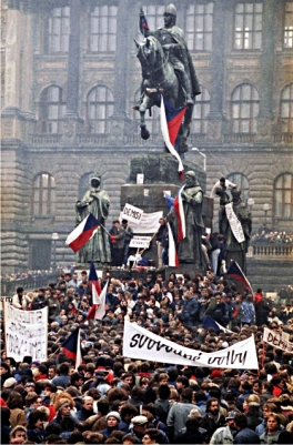 Revolución de terciopelo en Checoslovaquia