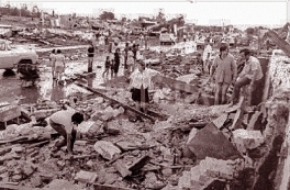 El tornado desbastador de San Justo en 1973