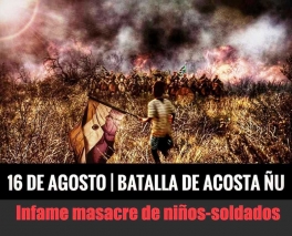 Infame masacre de niños-soldados paraguayos en Acosta Ñu
