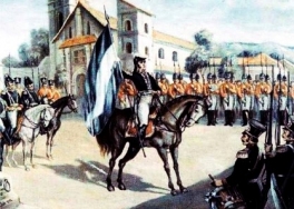 Azul y Blanca es la bandera de la Patria mía Azul y Blanca es la bandera de la Patria mía