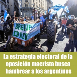 La estrategia electoral de la oposición macrista busca hambrear a los argentinos