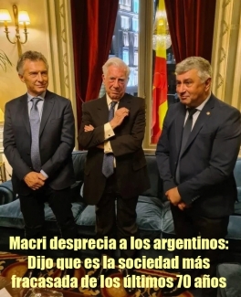 Mauricio Macri atacó a la Argentina con desprecio y odio. Como parte de su gira por España, Macri participó de una actividad liderada por Mario Vargas Llosa en la que afirmó -en cámara- que la Argentina 