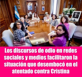 Los discursos de odio en redes sociales y medios facilitaron la situación que desembocó en el atentado contra Cristina