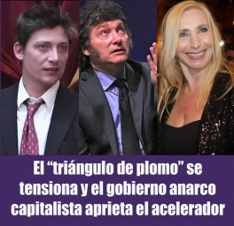 El “triángulo de plomo” se tensiona y el gobierno anarco capitalista aprieta el acelerador El “triángulo de plomo” se tensiona y el gobierno anarco capitalista aprieta el acelerador