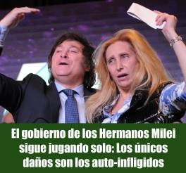 El gobierno de los Hermanos Milei sigue jugando solo: Los únicos daños son los auto-infligidos El gobierno de los Hermanos Milei sigue jugando solo: Los únicos daños son los auto-infligidos