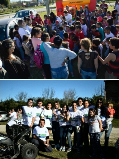 Paraná: la Juventud del Frente Entrerriano Federal organizó el festejo del Día del Niño en el barrio Capibá