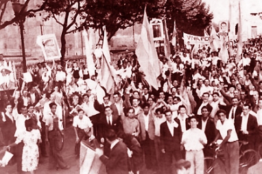 El 16 de octubre, la CGT declara un Paro General en todo el país por la libertad de Juan Perón