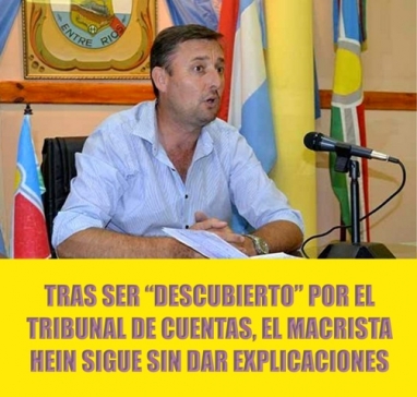 El Tribunal de Cuentas cuestionó el direccionamiento de millonaria obra pública por parte de Gustavo Hein, el Presidente del PRO