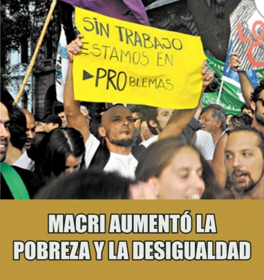 Macri aumentó la pobreza y la desigualdad