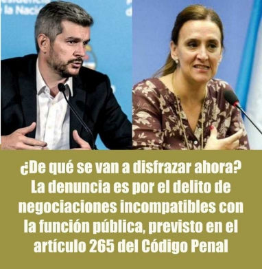 Denuncian penalmente a Michetti y a Marcos Peña por beneficiar con millonarios contratos ilegales de publicidad a empresas macristas