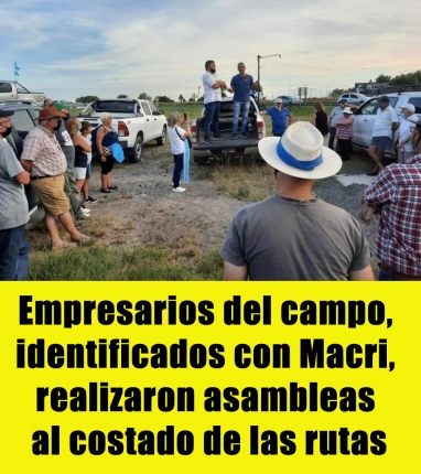 La Mesa de Enlace, copada por el macrismo, sigue con su lockout patronal opositor