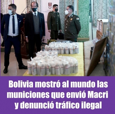 Macri también habría enviado municiones de EE.UU. a Bolivia