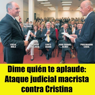 Dime quién te aplaude: Ataque judicial macrista contra Cristina