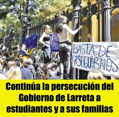 Continúa la persecución del Gobierno de Larreta a estudiantes y a sus familias