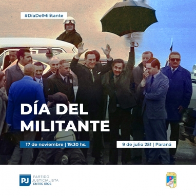 El PJ de Entre Ríos convocó para el Día del Militante