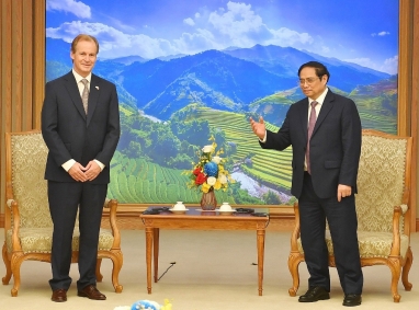 Gustavo Bordet se reunió con el primer Ministro de Vietnam, Pham Minh Chinh