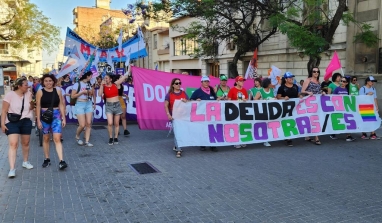 25N en Paraná: Se realizó una marcha contra la violencia hacia las mujeres