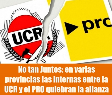 No tan Juntos: en varias provincias las internas entre la UCR y el PRO quiebran la alianza