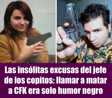 Las insólitas excusas del jefe de los copitos: llamar a matar a CFK era solo humor negro