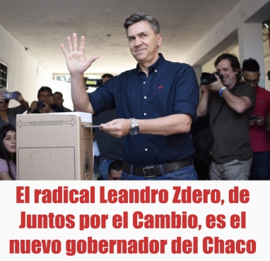 El radical Leandro Zdero, de Juntos por el Cambio, es el nuevo gobernador del Chaco