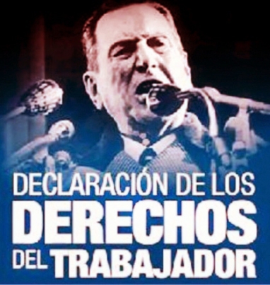 Juan Perón proclama los Derechos del Trabajador